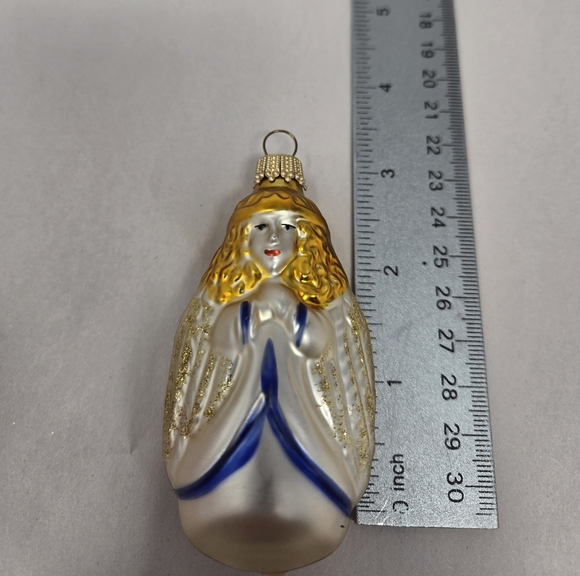 Christmas Ornaments St Nicholas Square European Glass Mouth Blown Hand Decorated - Picture 12 of 13